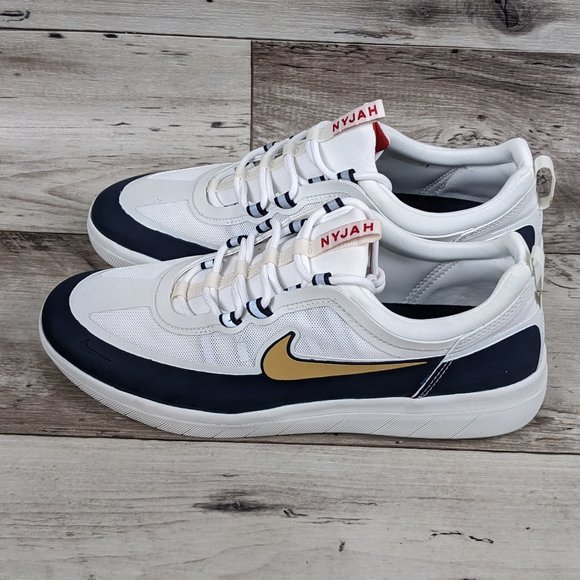 Nike Other - NIKE* Men's SB NYJAH Free 2 Low Top Obsidian Club Gold/White~ Size 10 (NWT)